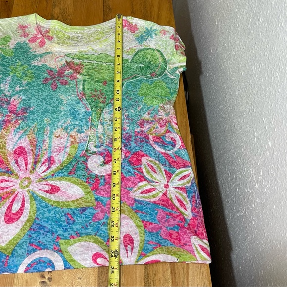 Artisans Apparel Tropical Burnout Tee Shirt Womens Size Medium - Picture 6 of 6